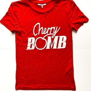 NWOT Ganni Cherry Bomb Tee 🍒 💣